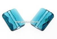 Swarovski, margele Mini rectangle, indicolite, 10x8mm - x2
