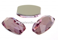 Swarovski, cabochon Organic, light rose CALv, 10x6mm - x1