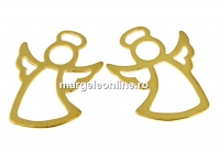 Pendant, angel, gold-plated 925 silver, 16mm - x1