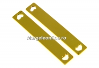 Link pentru gravat, argint 925 placat cu aur, 25mm - x1