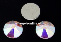 Swarovski, cabochon SS30, aurore boreale, 6mm - x4