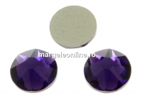 Swarovski, cabochon SS30, purple velvet, 6mm - x4