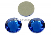 Swarovski, SS30 cabochon, capri blue, 6mm - x4