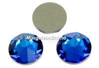 Swarovski, cabochon SS30, bermuda blue, 6mm - x4