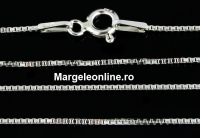 Box Chain, 925 silver, 40cm - x1