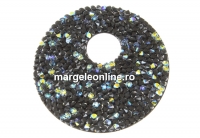 Swarovski, fine rocks pendant, black crystal AB, 40mm - x1