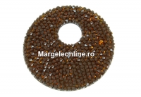 Swarovski, fine rocks pendant, black tangerine, 40mm - x1