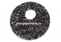 Swarovski, fine rocks pendant, black jet nut, 40mm - x1