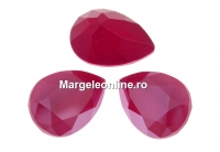 Swarovski drop fancy, peony pink, 14x10mm - x1