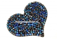 Swarovski, rocks pendant, black bermuda blue, 50mm - x1