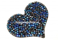 Swarovski, pand. rocks, black bermuda blue, 50mm - x1