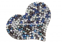 Swarovski, pand. rocks, black jet berm. blue comet arg. light, 50mm - x1