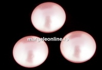 Swarovski, crystal pearl cabochon, rosaline, 10mm - x2