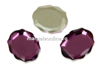 Swarovski, cabochon Baroque mirror, amethyst, 10mm - x1