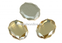 Swarovski, cabochon Baroque mirror, golden shadow, 10mm - x1