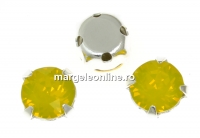 Swarovski, chaton montees yellow opal, 6mm - x10