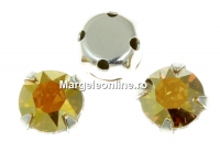 Swarovski, chaton montees metallic sunshine, 6mm - x10