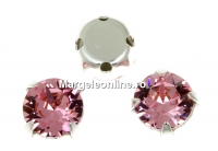 Swarovski, chaton montees light rose, 6mm - x10