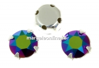Swarovski, chaton montees, scarabaeus green, 6mm - x10
