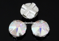 Swarovski, roses montees aurore boreale, 3.3mm - x20