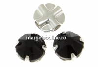 Swarovski, rose montees, jet, 3.3mm - x20