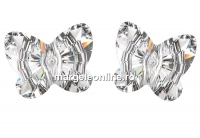 Swarovski, margele fluture, comet argent light, 6mm - x2