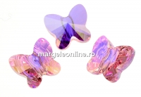 Swarovski, margele fluture, light rose AB, 6mm - x2