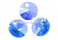Swarovski, pand. rivoli, aquamarine aurore boreale, 8mm - x4