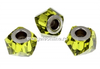 Swarovski, becharmed helix olivine, 14mm - x1