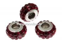 Swarovski, becharmed pave siam, 12mm - x1
