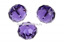 Swarovski, margele briolette, purple velvet, 6mm - x4