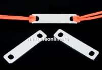 Link pentru gravat, argint 925 placat cu rodiu, 25x6mm - x1