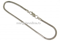 Bratara pt Swarovski Becharmed, argint 925 pl. cu rodiu, 19.5cm - x1