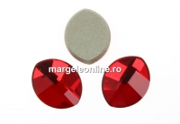 Swarovski, cabochon frunza, light siam, 10x8mm - x1