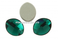 Swarovski, cabochon frunza, emerald, 10x8mm - x1