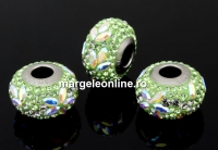 Swarovski, becharmed  peridot, 15mm - x1