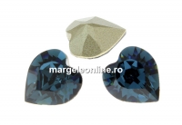 Swarovski, fancy chaton heart, montana, 8mm - x2
