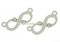 Link, infinity, 925 silver, for Swarovski 2058 ss7, 17.5mm  - x1