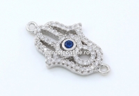 Link Mana lui Fatima, argint 925 placat cu rodiu, 20.5mm - x1