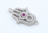 Link Mana lui Fatima, argint 925 placat cu rodiu, 20.5mm - x1