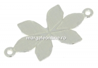 Link, base, 925 silver, for Swarovski 2205, 23mm - x1