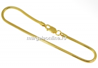 Bracelet for Swarovski Becharmed, gold-plated 925 silver, 19.5cm - x1