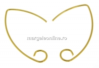 Tortite cercei argint 925 placat cu aur, 28.5mm - x1per