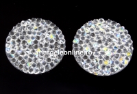 Swarovski, cabochon f. rocks, aurore boreale, 19.5mm - x1