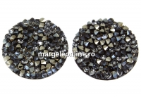 Swarovski, fine rocks cabochon, golden shadow metallic  gold, 19.5mm - x1