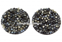 Swarovski, cabochon f. rocks, golden shadow mettalic gold, 19.5mm - x1