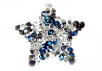 Swarovski, fine rocks pendant, jet bermuda blue comet argent light, 22mm - x1