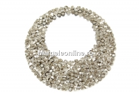 Swarovski pand. ultrafine rocks, metallic silver, 30mm - x1