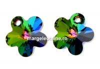 Swarovski, flower pendant, vitrail medium, 14mm - x1