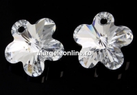 Swarovski, pandantiv floare, comet argent, 12mm - x2